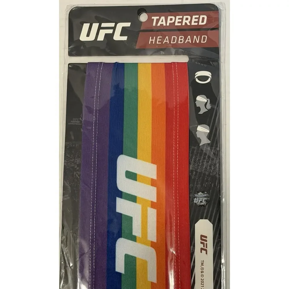 UFC Tapered Headband Rainbow NEW NIP